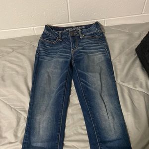 american eagle super super stretch skinny jeans